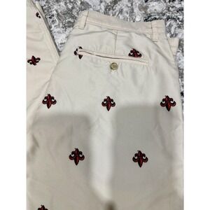 Ovation Game Changer Golf Pants 32x32 Fleur De Lis Slacks Preppy Classy UL Cajun